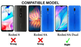 VAKIBO Super Premium Soft TPU Transparent Case With Dustplug,Side Grip,Corner Protection,lanyard Cuts,Camera Protection Suitable for MI Redmi 8A Dual
