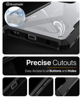 VAKIBO Best Selling Black and Transparent Coloured Made With Soft TPU and Acrylic Back Cover Case With 4 Corner and Camera Protection Suitable for Realme P3
