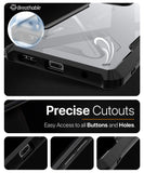 VAKIBO Best Selling Black and Transparent Coloured Made With Soft TPU and Acrylic Back Cover Case With 4 Corner and Camera Protection Suitable for Realme P3