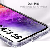 VAKIBO Premium Clear 1.5MM Thick Transparent Soft TPU Rubber Back Cover Case With Camera Protection Suitable for Samsung Galaxy A73