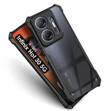 VAKIBO Super Premium Black Border Transparent Case With Corner Protection & Camera Protection Suitable for Infinix Hot 30