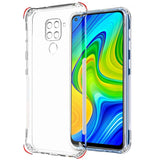 VAKIBO Super Premium Soft TPU Transparent Case With Dustplug,Side Grip,Corner Protection,lanyard Cuts,Camera Protection Suitable for Mi Redmi Note 9