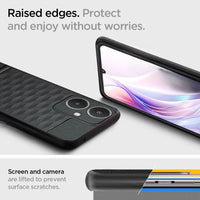VAKIBO Parallax Design Black Coloured Made with Soft Rubber TPU Back Cover Case Camera Protection Ring Suitable for Moto G64