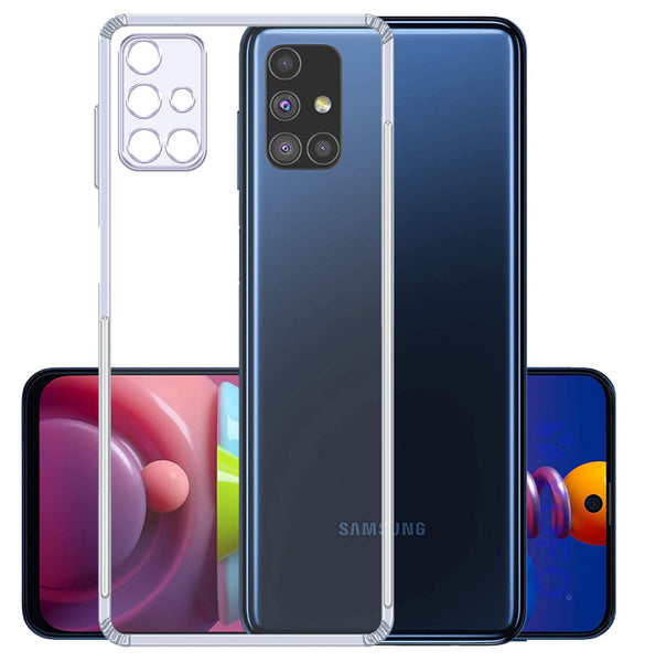 VAKIBO Premium Clear 1.5MM Thick Transparent Soft TPU Rubber Back Cover Case With Camera Protection Suitable for Samsung Galaxy A71