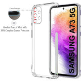 VAKIBO Premium Clear 1.5MM Thick Transparent Soft TPU Rubber Back Cover Case With Camera Protection Suitable for Samsung Galaxy A73