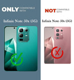 VAKIBO Super Premium Black Border Transparent Case With Corner Protection & Camera Protection Suitable for Infinix Note 50X