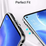 VAKIBO Super Premium Black Border Transparent Case With Corner Protection & Camera Protection Suitable for Oppo Reno 5 Pro