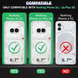 VAKIBO Premium Clear 1.5MM Thick Transparent Soft TPU Rubber Back Cover Case With Camera Protection Suitable for Nothing Phone 2A