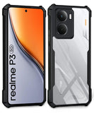 VAKIBO Best Selling Black and Transparent Coloured Made With Soft TPU and Acrylic Back Cover Case With 4 Corner and Camera Protection Suitable for Realme P3