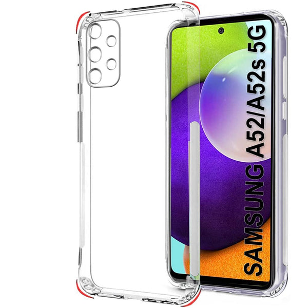 VAKIBO Premium Clear 1.5MM Thick Transparent Soft TPU Rubber Back Cover Case With Camera Protection Suitable for Samsung Galaxy A52