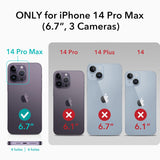 VAKIBO Megnatic Magsafe Transparent Soft with Hard back Back Cover Case With Camera Protection Ring Suitable for Apple iPhone 14 Pro Max