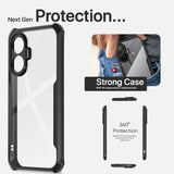 VAKIBO Super Premium Black Border Transparent Case With Corner Protection & Camera Protection Suitable for Mi Poco F7