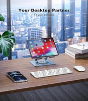 Tablet Stand Metal 360 Rotating S952 Silver