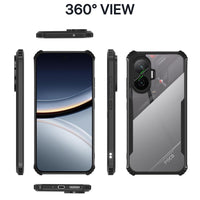 VAKIBO Super Premium Black Border Transparent Case With Corner Protection & Camera Protection Suitable for Mi Poco F7