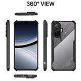 VAKIBO Super Premium Black Border Transparent Case With Corner Protection & Camera Protection Suitable for Mi Poco F7