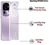 VAKIBO Super Premium Black Border Transparent Case With Corner Protection & Camera Protection Suitable for Oppo Reno 10 Pro Plus