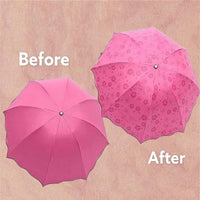 3 Fold Umbella Magic of Blooming Flowers Design Multi Style-Pink