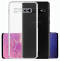 VAKIBO Super Premium Soft TPU Transparent Case With Dustplug,Side Grip,Corner Protection,lanyard Cuts,Camera Protection Suitable for Samsung S10 Plus