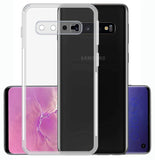 VAKIBO Super Premium Soft TPU Transparent Case With Dustplug,Side Grip,Corner Protection,lanyard Cuts,Camera Protection Suitable for Samsung S10 Plus