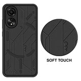 VAKIBO Black Coloured Back Cover Case Suitable for Oppo A58
