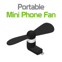Portable Mini USB Fan for iPhones | Lightning Devices Multicolours