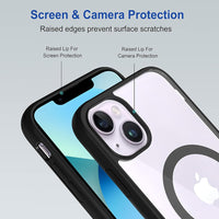 VAKIBO Megnatic Magsafe Transparent Soft with Hard back Back Cover Case With Camera Protection Ring Suitable for Apple iPhone 11 Pro Max
