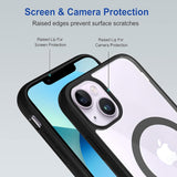 VAKIBO Megnatic Magsafe Transparent Soft with Hard back Back Cover Case With Camera Protection Ring Suitable for Apple iPhone 11 Pro Max