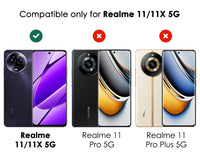 VAKIBO Black Coloured Back Cover Case Suitable for Realme C67
