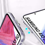 VAKIBO Premium Clear 1.5MM Thick Transparent Soft TPU Rubber Back Cover Case With Camera Protection Suitable for Samsung Galaxy A53 5G