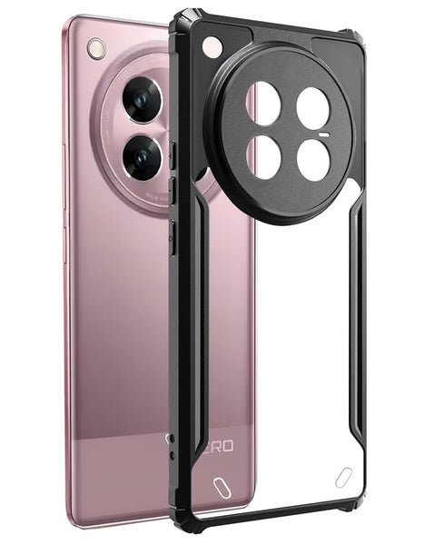 VAKIBO Super Premium Black Border Transparent Case With Corner Protection & Camera Protection Suitable for Infinix Zero 40