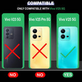 VAKIBO Premium Clear 1.5MM Thick Transparent Soft TPU Rubber Back Cover Case With Camera Protection Suitable for Vivo V25