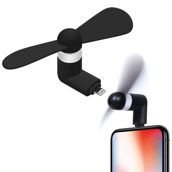 Portable Mini USB Fan for iPhones | Lightning Devices Multicolours