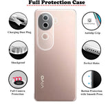 VAKIBO Premium Clear 1.5MM Thick Transparent Soft TPU Rubber Back Cover Case With Camera Protection Suitable for Vivo V40E