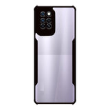 VAKIBO Best Selling Black and Transparent Coloured Made With Soft TPU and Acrylic Back Cover Case With 4 Corner and Camera Protection Suitable for Infinix Note 10 Pro