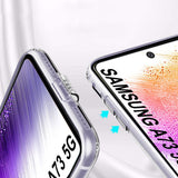 VAKIBO Premium Clear 1.5MM Thick Transparent Soft TPU Rubber Back Cover Case With Camera Protection Suitable for Samsung Galaxy A73