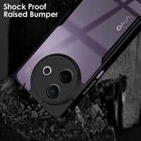 VAKIBO Best Selling Black and Transparent Coloured Made With Soft TPU and Acrylic Back Cover Case With 4 Corner and Camera Protection Suitable for Vivo Y39