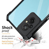 VAKIBO Best Selling Black and Transparent Coloured Made With Soft TPU and Acrylic Back Cover Case With 4 Corner and Camera Protection Suitable for Mi Redmi 11 Prime 4G