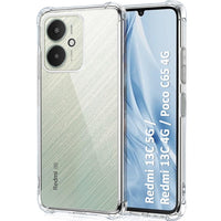 VAKIBO Premium Clear 1.5MM Thick Transparent Soft TPU Rubber Back Cover Case With Camera Protection Suitable for Mi Redmi 13C 5G