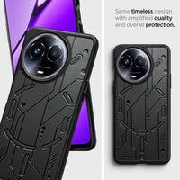 VAKIBO Black Coloured Back Cover Case Suitable for Realme C67