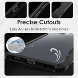 VAKIBO Best Selling Black and Transparent Coloured Made With Soft TPU and Acrylic Back Cover Case With 4 Corner and Camera Protection Suitable for Tecno Spark 8 HD