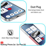 VAKIBO Premium Clear 1.5MM Thick Transparent Soft TPU Rubber Back Cover Case With Camera Protection Suitable for Nothing Phone 2A