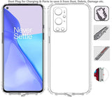 VAKIBO Premium Clear 1.5MM Thick Transparent Soft TPU Rubber Back Cover Case With Camera Protection Suitable for OnePlus 9 Pro