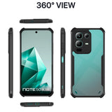 VAKIBO Super Premium Black Border Transparent Case With Corner Protection & Camera Protection Suitable for Infinix Note 50X