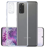 VAKIBO Super Premium Soft TPU Transparent Case With Dustplug,Side Grip,Corner Protection,lanyard Cuts,Camera Protection Suitable for Samsung S20