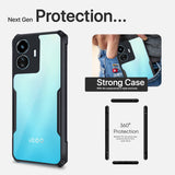 VAKIBO Super Premium Black Border Transparent Case With Corner Protection & Camera Protection Suitable for iQOO Z6 Lite