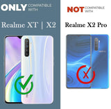 VAKIBO Golden Chrome Border Aqua Coloured Soft TPU Back Cover Case With Camera Protection Suitable for Realme XT