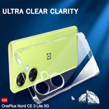 VAKIBO Premium Clear 1.5MM Thick Transparent Soft TPU Rubber Back Cover Case With Camera Protection Suitable for OnePlus Nord CE3 Lite