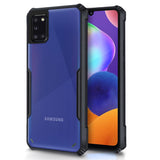 VAKIBO Best Selling Black and Transparent Back Cover Case Made With Soft TPU and Acrylic With 4 Corner and Camera Protection Suitable for Samsung Galaxy A31