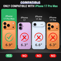 Super Premium Quality Tempered Glass Screen Guard Protector With Black Border Suitable For Apple iPhone 17 Pro Max