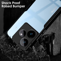VAKIBO Best Selling Black and Transparent Coloured Made With Soft TPU and Acrylic Back Cover Case With 4 Corner and Camera Protection Suitable for Realme GT7